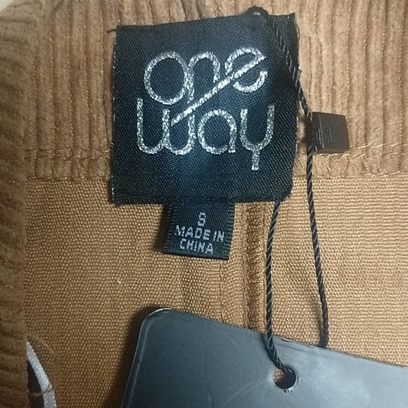 LF One Way Corduroy Snap Button Front Skirt - Picture 3 of 8